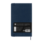 Slimme Moleskine-notitieboek om van papier naar app te kopiëren kleur blauw derde weergave achterkant