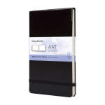 XL artistiek album voor aquarel en schetsen Moleskine kleur zwart