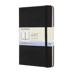 Middelgroot schetsboek met binnenvak en lint Moleskine kleur zwart