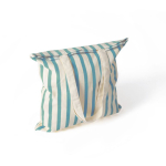 Gestreepte tas van gerecycled katoen met hengsels 180 g/m² kleur pastel blauw tweede weergave