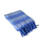 Gestreepte pareo van gerecycled katoen voor het strand, 340 g/m² kleur blauw