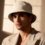 Outdoor bobhoed van nylon en polyester kleur naturel derde weergave