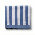 Strandhanddoek van absorberend katoen 420 g/m² en 80x160 cm kleur blauw eerste weergave