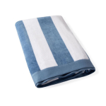 Strandhanddoek van absorberend katoen 420 g/m² en 80x160 cm kleur blauw