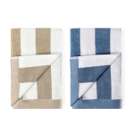 Strandhanddoek van absorberend katoen 420 g/m² en 80x160 cm kleur beige vierde weergave
