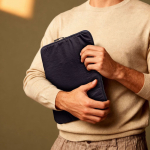 Tablethoes van nylon en polyester voor 16'' kleur marineblauw tweede weergave