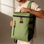 Koelrugzak met vakken en kunstleer om te personaliseren kleur groen zesde weergave