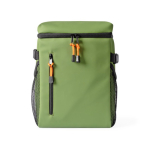 Koelrugzak met vakken en kunstleer om te personaliseren kleur groen