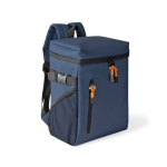 Koelrugzak met vakken en kunstleer om te personaliseren kleur marineblauw eerste weergave