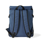 Koelrugzak met vakken en kunstleer om te personaliseren kleur marineblauw vierde weergave