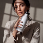 Lekvrije roestvrijstalen fles ideaal voor sublimatie 500 ml kleur wit vierde weergave