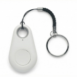 Compacte anti-verlies tracker, ideaal voor sleutels en koffers kleur wit
