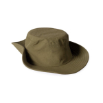 Verstelbare avonturenhoed in safaristijl van nylon en polyester kleur groen vierde weergave