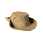 Verstelbare avonturenhoed in safaristijl van nylon en polyester kleur camel vierde weergave