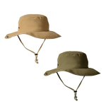 Verstelbare avonturenhoed in safaristijl van nylon en polyester kleur camel gedetailleerde weergave 3