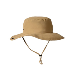 Verstelbare avonturenhoed in safaristijl van nylon en polyester kleur camel