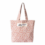 Tas van gerecycled katoen met animal print 200 g/m² kleur roze vijfde weergave