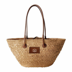 Middelgrote papieren shopper met lange hengsels kleur bruin tweede weergave