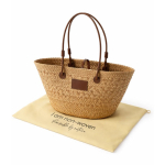 Middelgrote papieren shopper met lange hengsels kleur bruin vijfde weergave