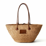 Middelgrote papieren shopper met lange hengsels kleur bruin