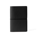 Kartonnen A5-notitieboek met beschermhoes en blanco pagina’s kleur zwart