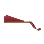 Opvouwbare waaier van bamboe en polyester voor events 23 cm kleur rood tweede weergave