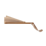 Opvouwbare waaier van bamboe en polyester voor events 23 cm kleur naturel tweede weergave