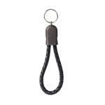 Snellaad-sleutelhangerkabel met type USB-C kleur zwart derde weergave