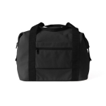 Polyester reistas, ideaal voor reizen of sport, met trolleylus kleur zwart eerste weergave