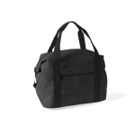 Polyester reistas, ideaal voor reizen of sport, met trolleylus kleur zwart tweede weergave