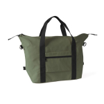Polyester reistas, ideaal voor reizen of sport, met trolleylus kleur groen derde weergave