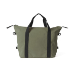 Polyester reistas, ideaal voor reizen of sport, met trolleylus kleur groen vierde weergave