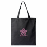 Polyester tas met lange hengsels en draagcapaciteit van 12L kleur zwart tweede weergave