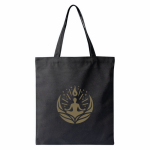 Polyester tas met lange hengsels en draagcapaciteit van 12L kleur zwart derde weergave