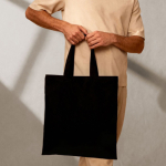 Polyester tas met lange hengsels en draagcapaciteit van 12L kleur zwart vijfde weergave