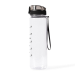 Lekvrije plastic fles met capaciteitsaanduiding 1L kleur doorzichtig derde weergave