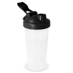 Lekvrije plastic shaker met mixinzet 700 ml kleur zwart derde weergave