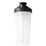 Lekvrije plastic shaker met mixinzet 700 ml kleur zwart vierde weergave