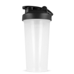 Lekvrije plastic shaker met mixinzet 700 ml kleur zwart vijfde weergave