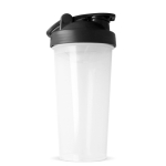 Lekvrije plastic shaker met mixinzet 700 ml kleur zwart zevende weergave