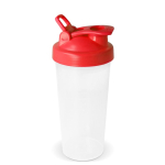 Lekvrije plastic shaker met mixinzet 700 ml kleur rood tweede weergave