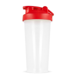 Lekvrije plastic shaker met mixinzet 700 ml kleur rood vijfde weergave