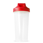 Lekvrije plastic shaker met mixinzet 700 ml kleur rood zesde weergave