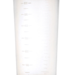 Lekvrije plastic shaker met mixinzet 700 ml kleur rood achtste weergave