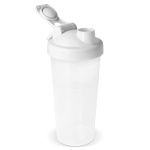 Lekvrije plastic shaker met mixinzet 700 ml kleur wit derde weergave