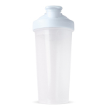 Lekvrije plastic shaker met mixinzet 700 ml kleur wit vierde weergave