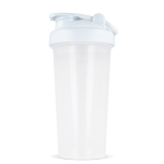 Lekvrije plastic shaker met mixinzet 700 ml kleur wit vijfde weergave