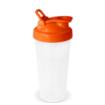 Lekvrije plastic shaker met mixinzet 700 ml kleur oranje tweede weergave