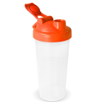 Lekvrije plastic shaker met mixinzet 700 ml kleur oranje derde weergave