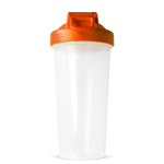 Lekvrije plastic shaker met mixinzet 700 ml kleur oranje zesde weergave